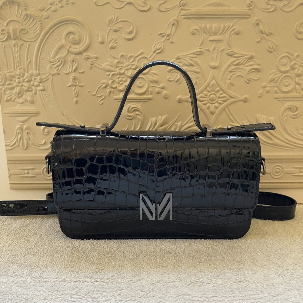 MarcellVonBerlin black patent leather purse new!!